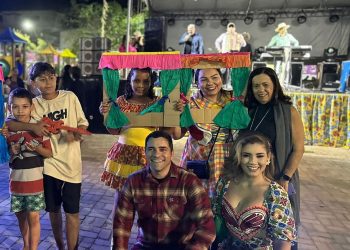Arraiá na Praça é um sucesso e lotou a praça no centro de São Gabriel da Palha