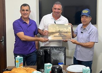 Prefeito Davi Ramos recebeu comitiva do DER e visitou as obras da Rodovia ES 230