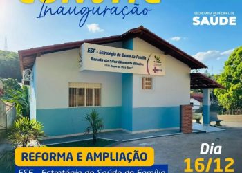Prefeitura de São Gabriel realiza inauguração da ESF Renata da Silva Clemente Oliveira no próximo sábado (16).
