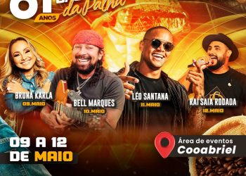 Festa de aniversário de 61 anos de emancipação de São Gabriel da Palha começa nesta quinta feira (09)