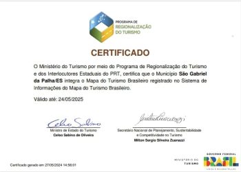 São Gabriel da Palha é incluído no Mapa do Turismo Brasileiro