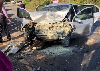 Grave acidente com morte trava a ES 137 entre São Domingos do Norte e São Gabriel da Palha