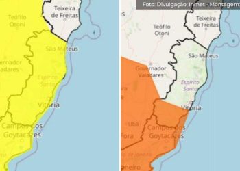 Alerta de chuvas intensas com risco de alagamento no Espírito Santo