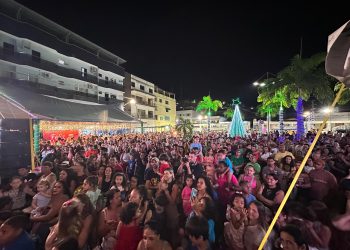São Gabriel da Palha celebra a Chegada do Papai Noel com grande público na Praça Aurélio Bastianello