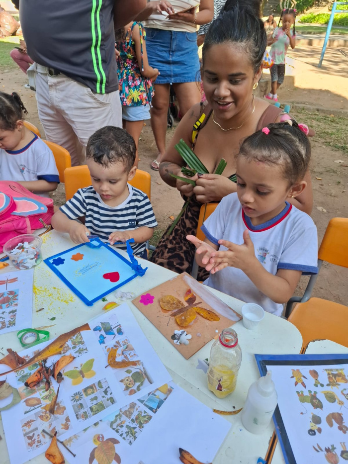 Festa da Família une a comunidade escolar no Cmei Sophia Musengny Loureiro em Vitória