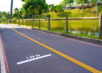 Linha Verde ganha marcação para corridas e caminhadas em Linhares