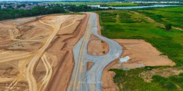 Obras da ponte que liga o Interlagos ao Aviso atingem 40% de execução em Linhares