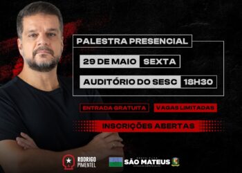 Prefeitura de São Mateus abre inscrições para palestra gratuita com Rodrigo Pimentel, inspiração do Capitão Nascimento