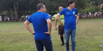 Deputado Mazinho dos Anjos prestigia quadrangular de futebol amador em São Gabriel da Palha