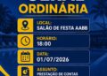 AABB São Gabriel da Palha convoca associados para Assembleia Geral Ordinária