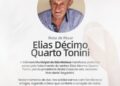 Câmara de São Mateus lamenta o falecimento de Elias Décimo Quarto Tonini, pai do presidente Wanderlei Segantini