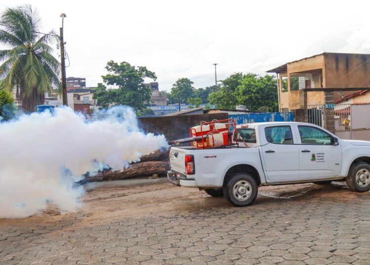 Carro fumacê segue no combate ao mosquito da dengue em Linhares