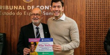 Arnaldinho Borgo reforça compromisso de Vila Velha com a primeira infância em solenidade realizada no TCE-ES