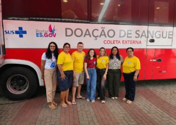Novo ônibus do HEMOES coleta 67 bolsas de sangue durante campanha em Nova Venécia