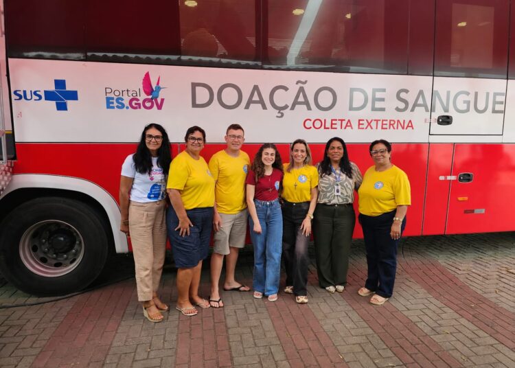 Novo ônibus do HEMOES coleta 67 bolsas de sangue durante campanha em Nova Venécia