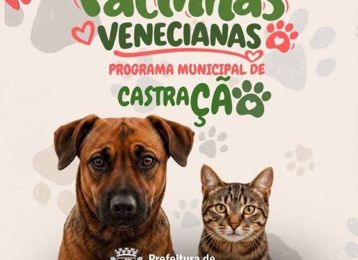 Prefeitura de Nova Venécia lança Programa Patinhas Venecianas para castração de cães e gatos