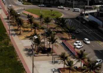 Estudantes realizam ação de educação para o trânsito sábado na Praça do Ciclista em Vila Velha