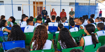 São Mateus: Guarda Municipal promove ação contra drogas e bullying em escola do bairro Aviação