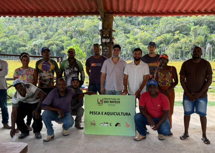 Secretaria de Pesca e Aquicultura promove curso de piscicultura em tanque escavado na comunidade quilombola de Beira Rio
